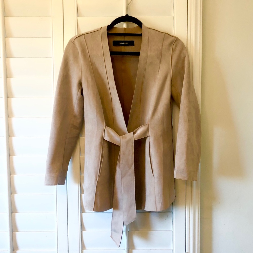 Dusty Pink Suede Jacket